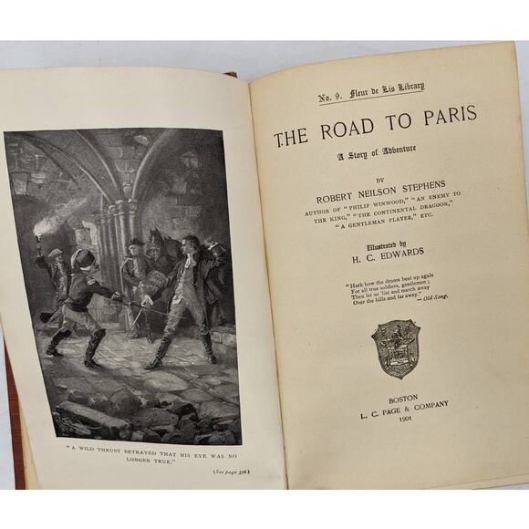 The Road To Paris A Story Of Adventure By Robert Neilson Stephens 1901 - Picture 2 of 16